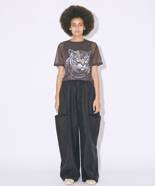 パンツ beautiful people bow silhouette pants 42 linen cotton satin bow silhouette pants – beautiful people online