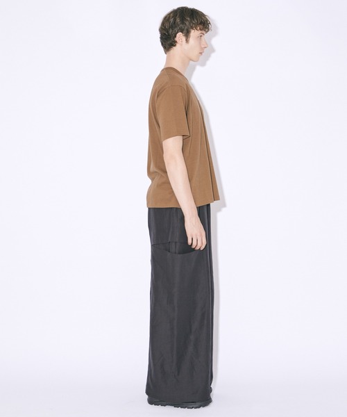 beautiful people(ビューティフルピープル)の「linen cotton satin bow silhouette pants(カーゴパンツ・レディース・レンガ/オリーブ/チャコールグレー/ダークグレー/ベージュ・36/38/40)」の10枚目の写真