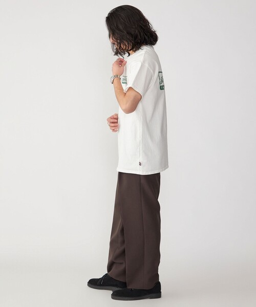 SHIPS(シップス)の「【SHIPS別注】SloppySupply: ロゴ プリント 半袖 Tシャツ(Tシャツ/カットソー・メンズ・ホワイト/ライトホワイト/ブラック・MEDIUM/LARGE/X-LARGE)」の6枚目の写真