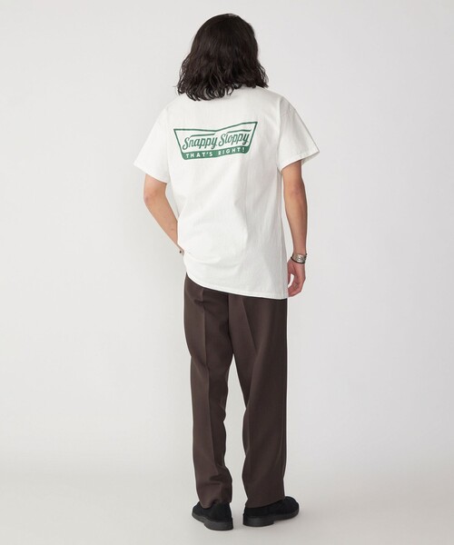 SHIPS(シップス)の「【SHIPS別注】SloppySupply: ロゴ プリント 半袖 Tシャツ(Tシャツ/カットソー・メンズ・ホワイト/ライトホワイト/ブラック・MEDIUM/LARGE/X-LARGE)」の7枚目の写真