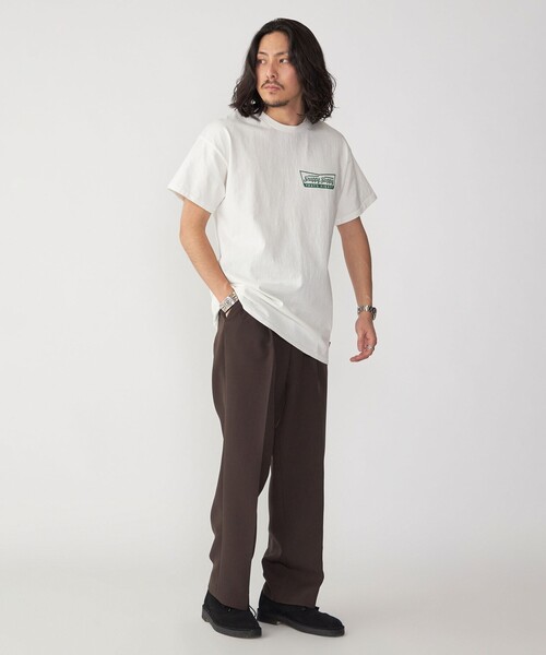 SHIPS(シップス)の「【SHIPS別注】SloppySupply: ロゴ プリント 半袖 Tシャツ(Tシャツ/カットソー・メンズ・ホワイト/ライトホワイト/ブラック・MEDIUM/LARGE/X-LARGE)」の9枚目の写真