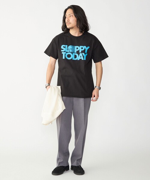 SHIPS(シップス)の「【SHIPS別注】SloppySupply: ロゴ プリント 半袖 Tシャツ(Tシャツ/カットソー・メンズ・ホワイト/ライトホワイト/ブラック・MEDIUM/LARGE/X-LARGE)」の15枚目の写真
