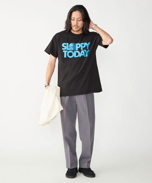 SHIPS(シップス)の「【SHIPS別注】SloppySupply: ロゴ プリント 半袖 Tシャツ(Tシャツ/カットソー・メンズ・ホワイト/ライトホワイト/ブラック・MEDIUM/LARGE/X-LARGE)」の16枚目の写真