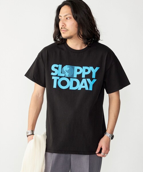 SHIPS(シップス)の「【SHIPS別注】SloppySupply: ロゴ プリント 半袖 Tシャツ(Tシャツ/カットソー・メンズ・ホワイト/ライトホワイト/ブラック・MEDIUM/LARGE/X-LARGE)」の17枚目の写真