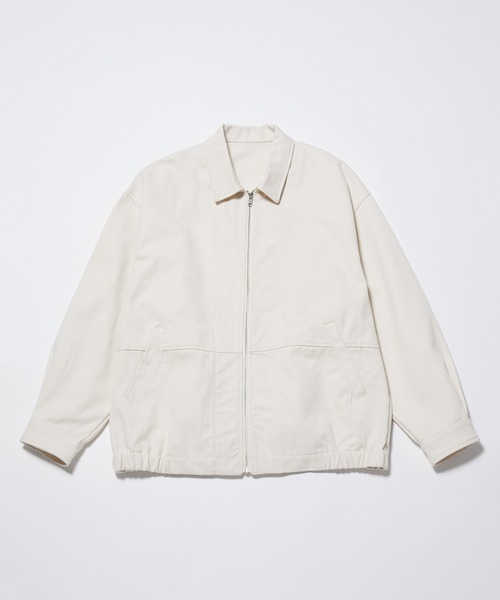  j.n.r.d（ジェー・エヌ・アール・ディー）の「j.n.r.d/ルーズジップデニムブルゾン（デニムジャケット・メンズ・ネイビー/キナリ・LL/L/M）」の3枚目の写真