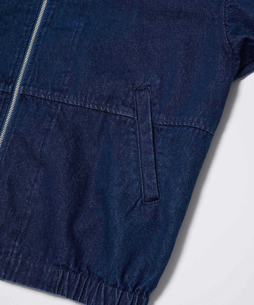  j.n.r.d（ジェー・エヌ・アール・ディー）の「j.n.r.d/ルーズジップデニムブルゾン（デニムジャケット・メンズ・ネイビー/キナリ・LL/L/M）」の10枚目の写真