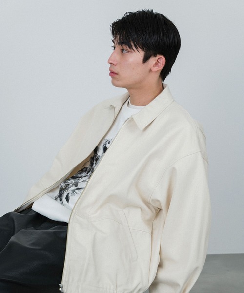  j.n.r.d（ジェー・エヌ・アール・ディー）の「j.n.r.d/ルーズジップデニムブルゾン（デニムジャケット・メンズ・ネイビー/キナリ・LL/L/M）」の17枚目の写真