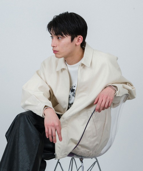  j.n.r.d（ジェー・エヌ・アール・ディー）の「j.n.r.d/ルーズジップデニムブルゾン（デニムジャケット・メンズ・ネイビー/キナリ・LL/L/M）」の14枚目の写真