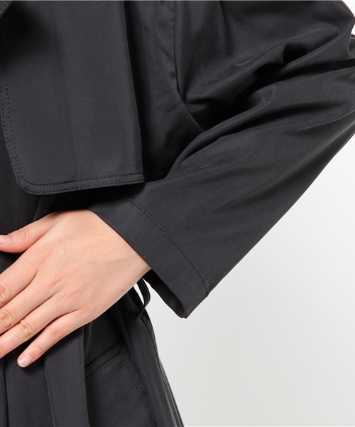 Khaju（カージュ）の「Khaju:ロングガウントレンチ（トレンチコート・レディース・キャメル/ネイビー・ONE SIZE）」の8枚目の写真