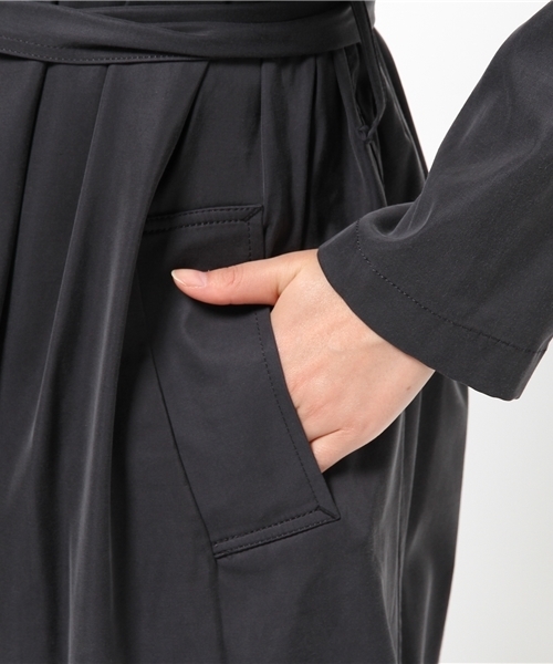 Khaju（カージュ）の「Khaju:ロングガウントレンチ（トレンチコート・レディース・キャメル/ネイビー・ONE SIZE）」の9枚目の写真