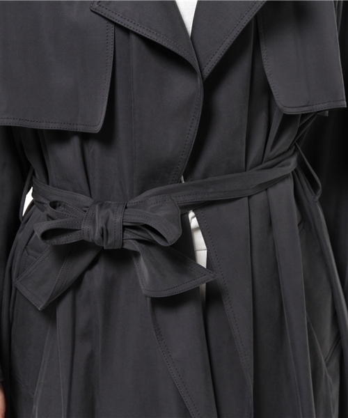 Khaju（カージュ）の「Khaju:ロングガウントレンチ（トレンチコート・レディース・キャメル/ネイビー・ONE SIZE）」の10枚目の写真