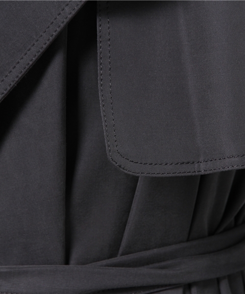 Khaju（カージュ）の「Khaju:ロングガウントレンチ（トレンチコート・レディース・キャメル/ネイビー・ONE SIZE）」の11枚目の写真