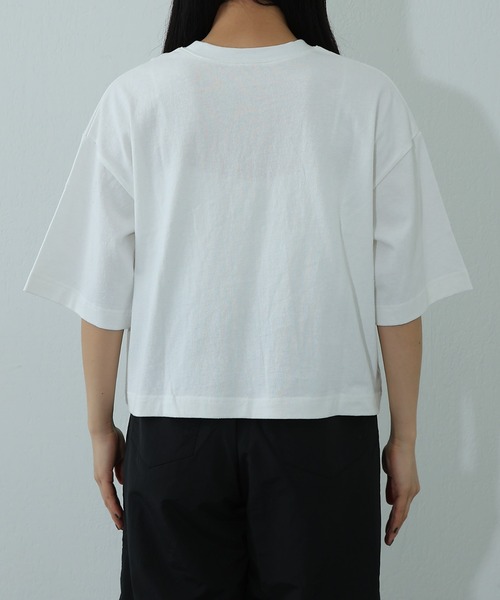 COLONY 2139（コロニートゥーワンスリーナイン）の「【新色追加】12/天竺箔プリントTシャツ（Tシャツ/カットソー・レディース・ホワイト/ブラック/チャコールグレー・FREE）」の13枚目の写真