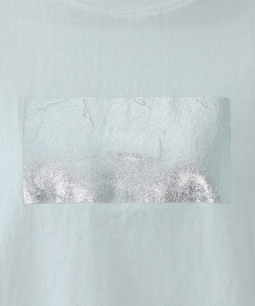 COLONY 2139（コロニートゥーワンスリーナイン）の「【新色追加】12/天竺箔プリントTシャツ（Tシャツ/カットソー・レディース・ホワイト/ブラック/チャコールグレー・FREE）」の15枚目の写真