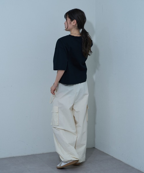 COLONY 2139（コロニートゥーワンスリーナイン）の「【新色追加】12/天竺箔プリントTシャツ（Tシャツ/カットソー・レディース・ホワイト/ブラック/チャコールグレー・FREE）」の9枚目の写真