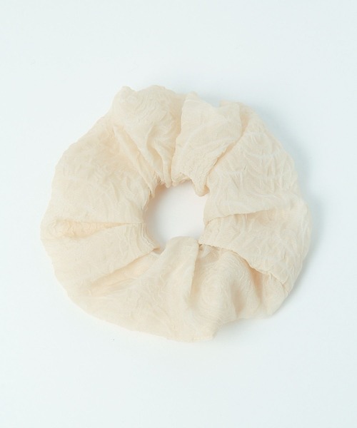 studio CLIP(スタディオクリップ)の「【daily CLIP】シアーシュシュ(シュシュ・レディース・ブラック/オフホワイト/ブルー・FREE)」の2枚目の写真