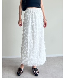 Re:EDIT | [2024SS COLLECTION][低身長サイズ有]カットフリルナロースカート(スカート)