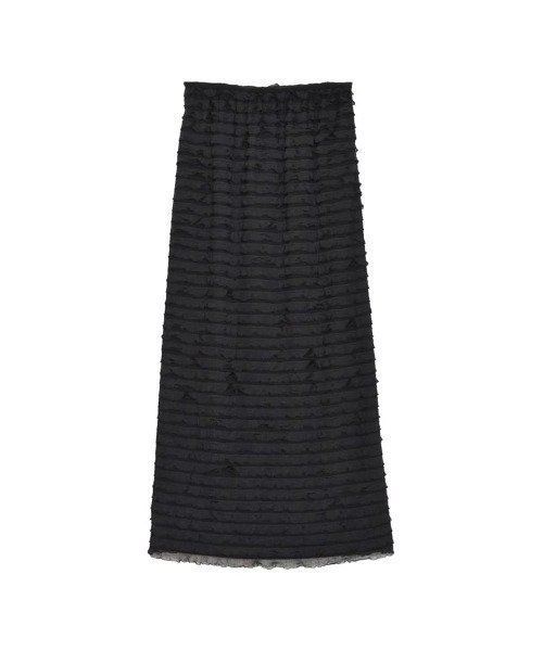 Re:EDIT（リエディ）の「[低身長サイズ有]カットフリルナロースカート（スカート・レディース・ブラック/ブルーグレー/ホワイト・SHORT/MEDIUM/LARGE）」の2枚目の写真