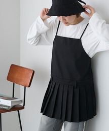 【forksy.】バックレスプリーツストラップワンピース