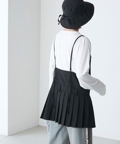forksy.(フォルクシー)の「【forksy.】バックレスプリーツストラップワンピース(ワンピース・レディース・杢グレー/ブラック・FREE)」の19枚目の写真