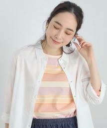 オーガニックコットンボーダーTシャツ