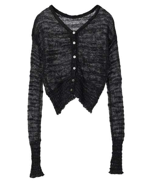 DURAS（デュラス）の「Shell button cardie（カーディガン/ボレロ・レディース・ピンク/ブラック/ブルー・FREE）」の4枚目の写真