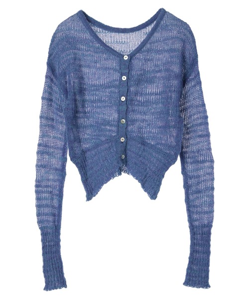 DURAS（デュラス）の「Shell button cardie（カーディガン/ボレロ・レディース・ピンク/ブラック/ブルー・FREE）」の9枚目の写真