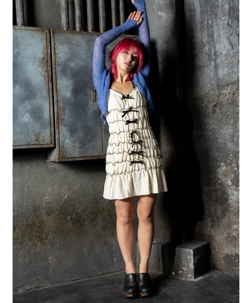 DURAS（デュラス）の「Shell button cardie（カーディガン/ボレロ・レディース・ピンク/ブラック/ブルー・FREE）」の16枚目の写真