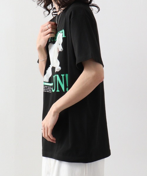 spiritoso（スピリトーゾ）の「spiritoso FREEDOM FUN シートプリントTシャツ　半袖（Tシャツ/カットソー・メンズ・ブラック/オートミール/ホワイト・L/M）」の11枚目の写真