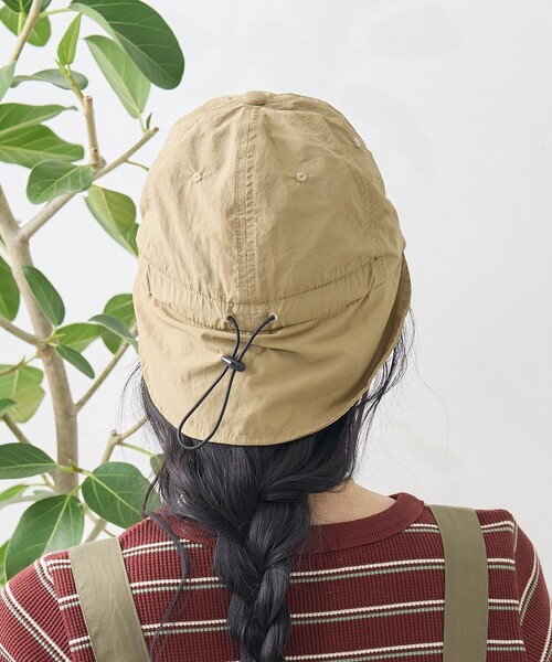 FREAK'S STORE(フリークスストア)の「UVカット撥水キャップ(キャップ・レディース・ベージュ/ブルーグリーン/ブラック・ONE SIZE)」の13枚目の写真