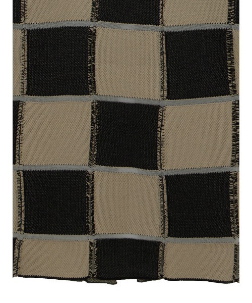 Ameri（アメリ）の「BLOCK CHECK JACQUARD DRESS（ワンピース