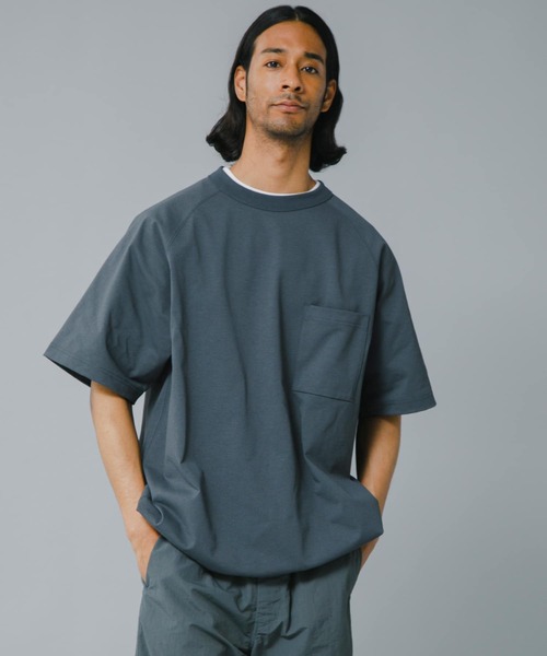 EKAL(エカル)の「『吸水速乾/UVカット』DRYOUT BALLOONFIT S/S T-SHIRTS(Tシャツ/カットソー・メンズ・ブラック/ブラウン系その他/オフホワイト/グレー・MEDIUM/LARGE)」の3枚目の写真