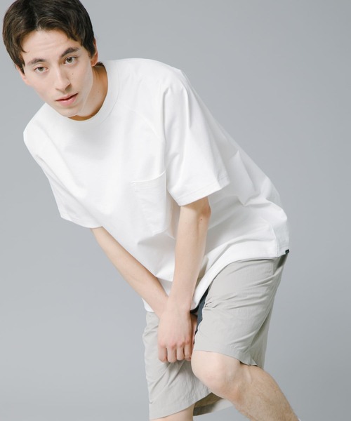 EKAL(エカル)の「『吸水速乾/UVカット』DRYOUT BALLOONFIT S/S T-SHIRTS(Tシャツ/カットソー・メンズ・ブラック/ブラウン系その他/オフホワイト/グレー・MEDIUM/LARGE)」の2枚目の写真