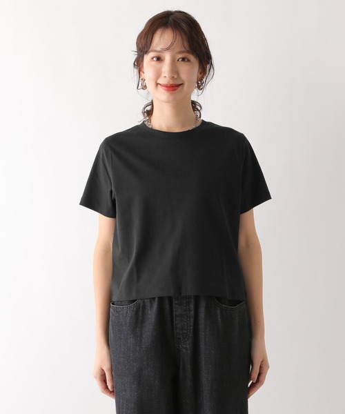 LEPSIM（レプシィム）の「コンパクトT　107381（Tシャツ/カットソー・レディース・オフホワイト/ネイビー/ブラック・FREE）」の12枚目の写真