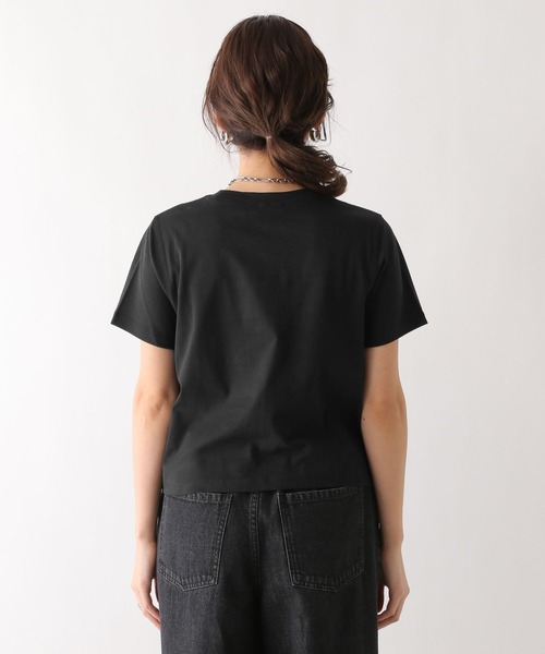 LEPSIM（レプシィム）の「コンパクトT　107381（Tシャツ/カットソー・レディース・オフホワイト/ネイビー/ブラック・FREE）」の14枚目の写真