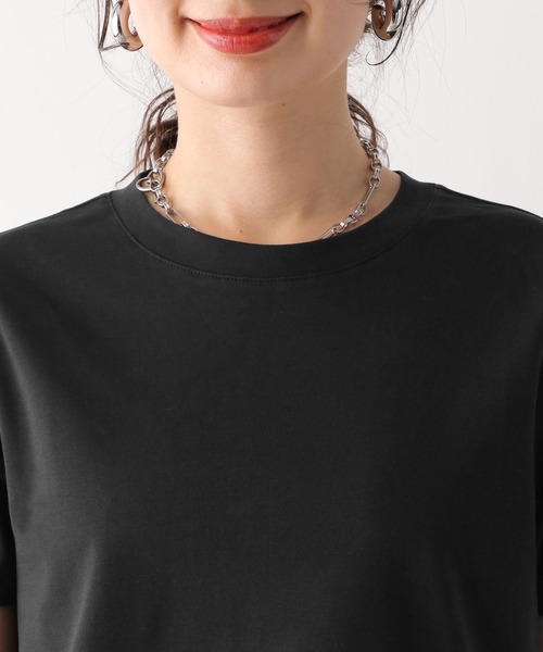 LEPSIM（レプシィム）の「コンパクトT　107381（Tシャツ/カットソー・レディース・オフホワイト/ネイビー/ブラック・FREE）」の15枚目の写真