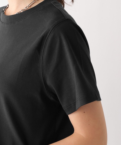 LEPSIM（レプシィム）の「コンパクトT　107381（Tシャツ/カットソー・レディース・オフホワイト/ネイビー/ブラック・FREE）」の4枚目の写真