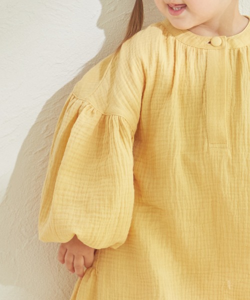 sea and shells by pairmanon（シーアンドシェルズバイペアマノン）の「【sea and shells by pairmanon】ボリュームスリーブ ワンピース（その他ベビーウェア・キッズ・ベージュ/イエロー/アイボリー・110/100/90/80）」の13枚目の写真