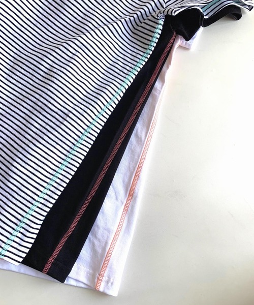 Q（キュー）の「袖レタードT（Tシャツ/カットソー・レディース・ブラック/ホワイト/ホワイト系その他/ブラック系・MEDIUM）」の11枚目の写真