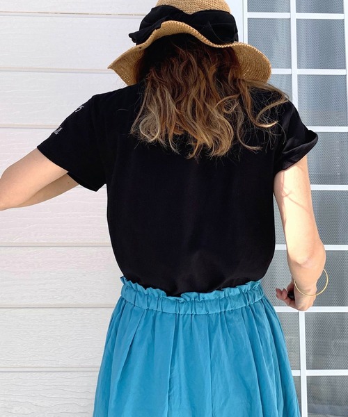 Q（キュー）の「袖レタードT（Tシャツ/カットソー・レディース・ブラック/ホワイト/ホワイト系その他/ブラック系・MEDIUM）」の22枚目の写真