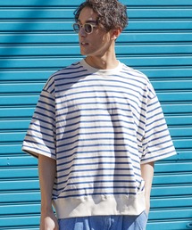 メンズ ボーダースウェットTシャツ