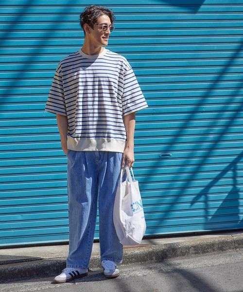 coca(coca)(コカ)の「メンズ ボーダースウェットTシャツ(Tシャツ/カットソー・メンズ・その他1・M/L)」の2枚目の写真
