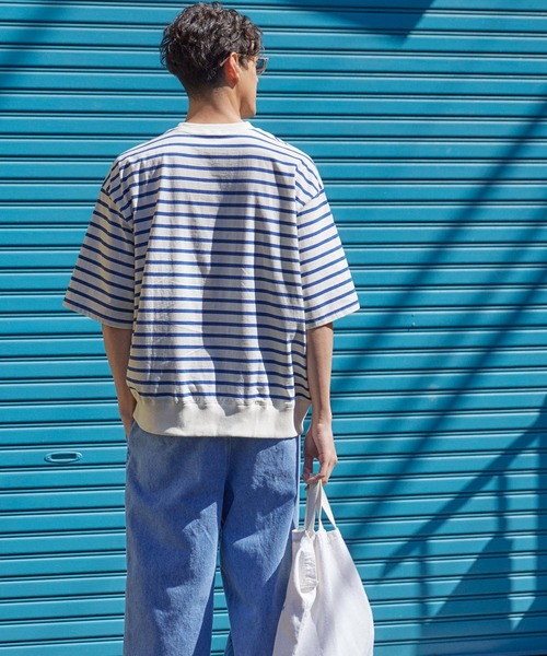 coca(coca)(コカ)の「メンズ ボーダースウェットTシャツ(Tシャツ/カットソー・メンズ・その他1・M/L)」の7枚目の写真