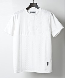 MIXTURE(ミクスチャー) クルーネック 切り替え Tシャツ