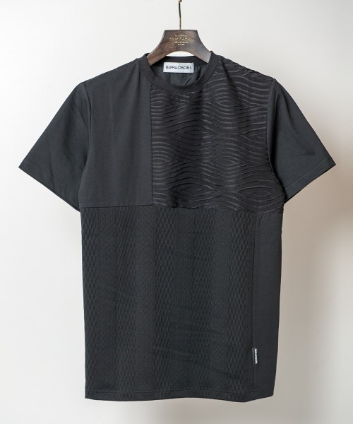 【セール】MIXTURE(ミクスチャー) クルーネック 切り替え Tシャツ（Tシャツ/カットソー）｜BUFFALO BOBS（バッファローボブズ）