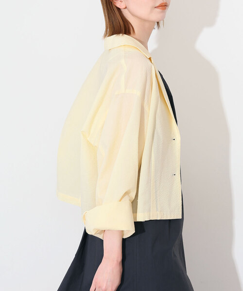 SLOBE IENA（スローブイエナ）の「サッカー ショート ジャケット（その他アウター・レディース・ブラック/イエロー・FREE）」の20枚目の写真