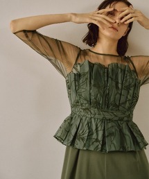 LE'RURE（リルアー）の「Flourish wide pants dress（パンツドレス）」