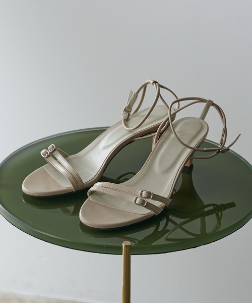 PELLICO】ワイドスクエアミュール サンダル