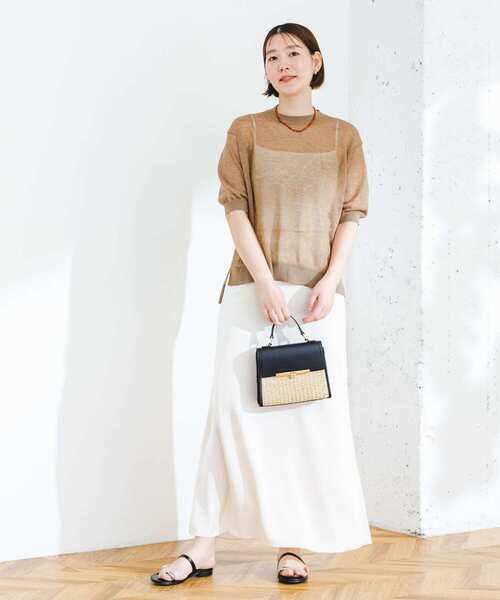 F by ROSSO（エフバイロッソ）の「F by ROSSO　シアーパフスリーブニット（ニット/セーター・レディース・シルバー/ブルー系その他/グリーン系その他/ブロンズ・FREE）」の19枚目の写真