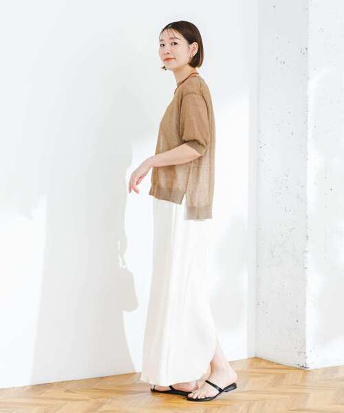 F by ROSSO（エフバイロッソ）の「F by ROSSO　シアーパフスリーブニット（ニット/セーター・レディース・シルバー/ブルー系その他/グリーン系その他/ブロンズ・FREE）」の20枚目の写真